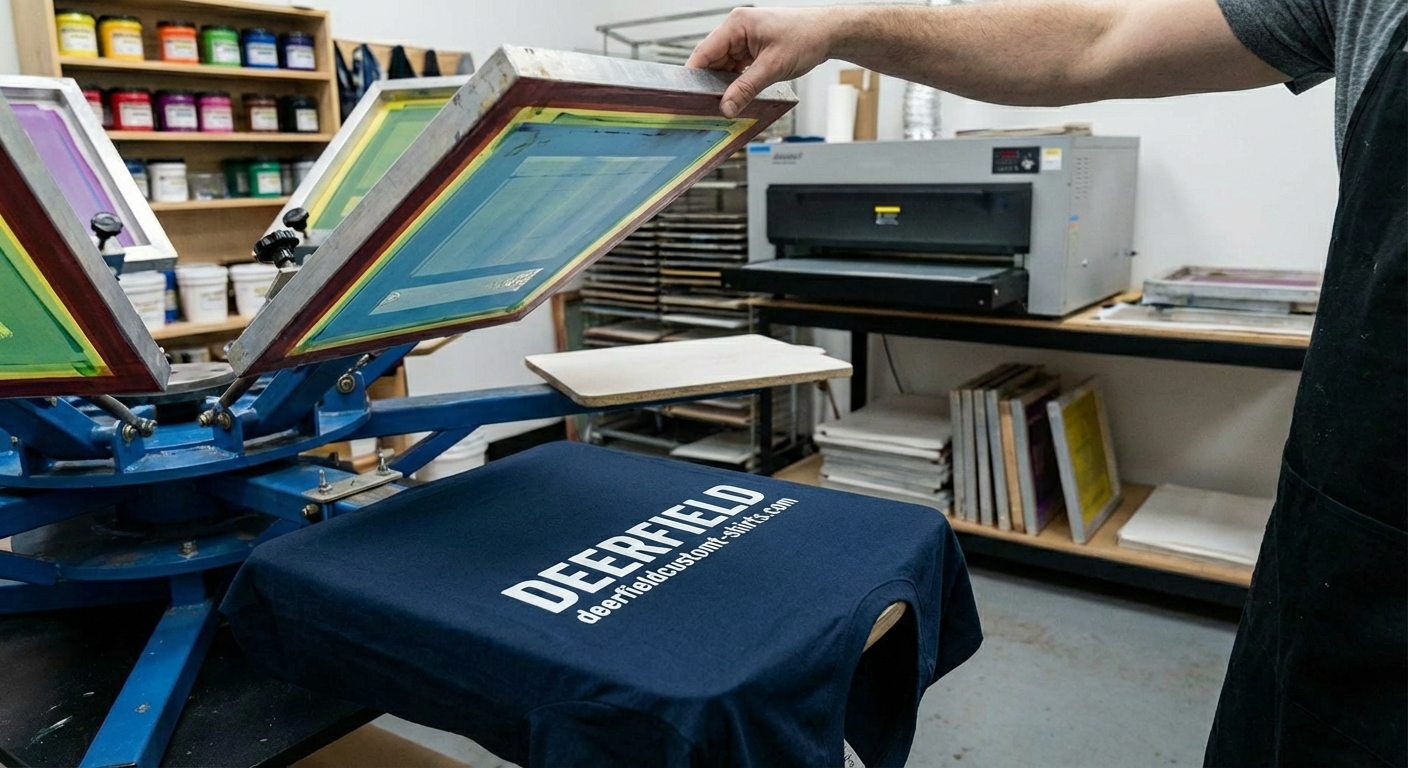 Custom screen printing for Deerfield IL 60015